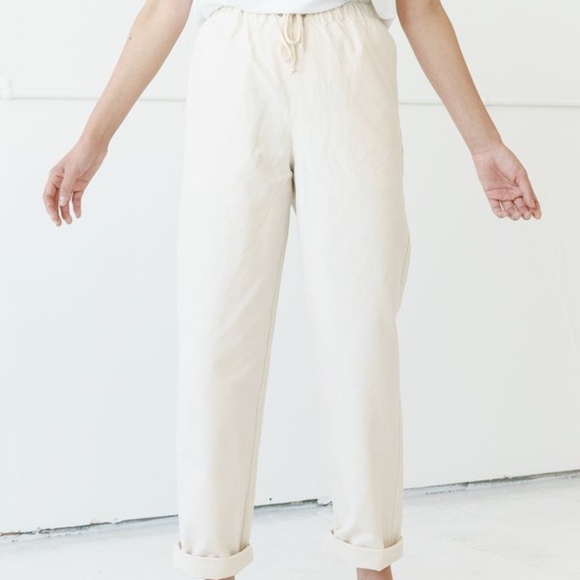 IJJI White Canvas Pants - Picture 2 of 12